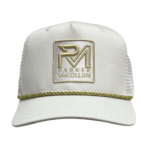 White Rope Logo Trucker Hat
