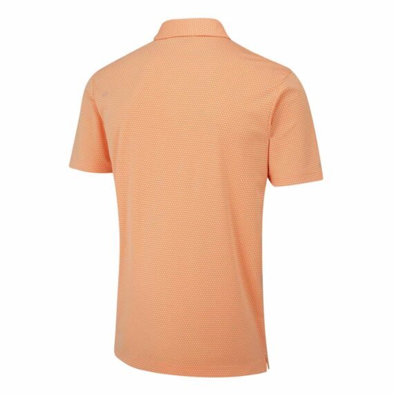Ping Halcyon Honeycomb Polo Shirt - Tangerine Multi
